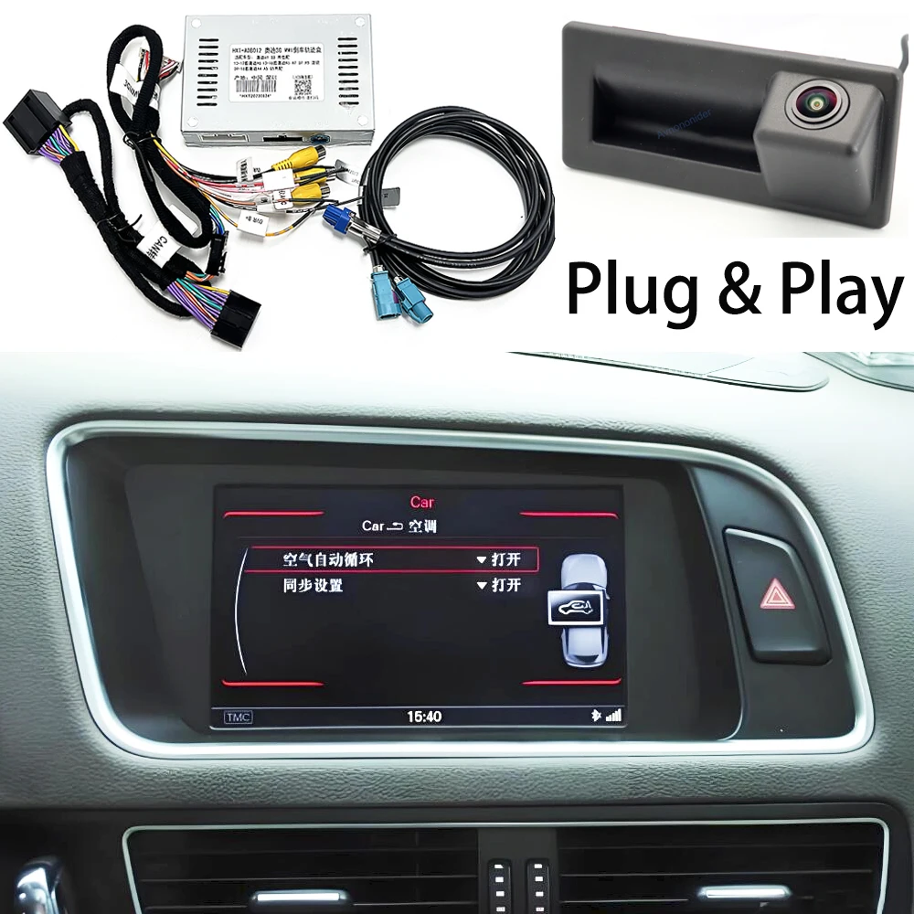 Für Audi A4 B8 B9 RS4 S4 2009 ~ 2016 Hohe Konfiguration 3G MMI 7 Zoll OEM Bildschirm HD Flugbahn Decoder Reverse Kamera Plug & Play