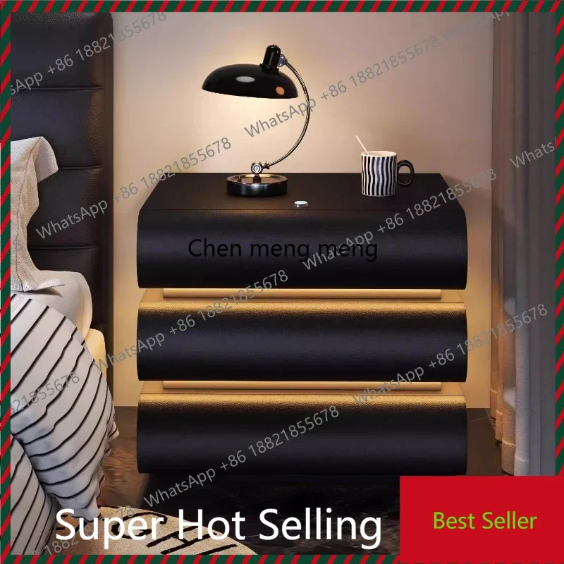 

Прикроватная тумбочка на колесиках, съемная, красная, минималистичная, винтажная, высокая, современная, деревянная, Sillones Modernos, мебель для дома