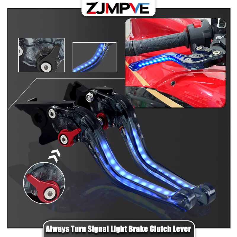 Motorcycle Light-on Turn Signal light Ajustable Brake Clutch Lever Handle For XSR 155 XSR700 XSR900 FAZER FZ1 FZ6 FZ6R XJ6 XV950