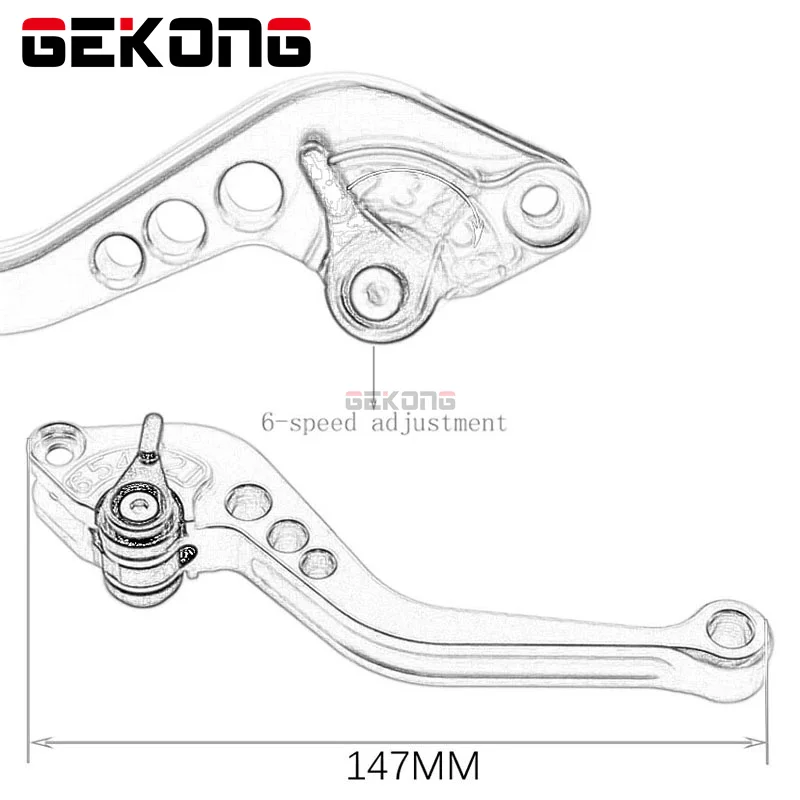 CNC قابل للتعديل دراجة نارية قصيرة دواسة فرامل عتلات لياماها fz6 fazer FZ6 2004-2010 FZ6R FZ 6R 2009-2020