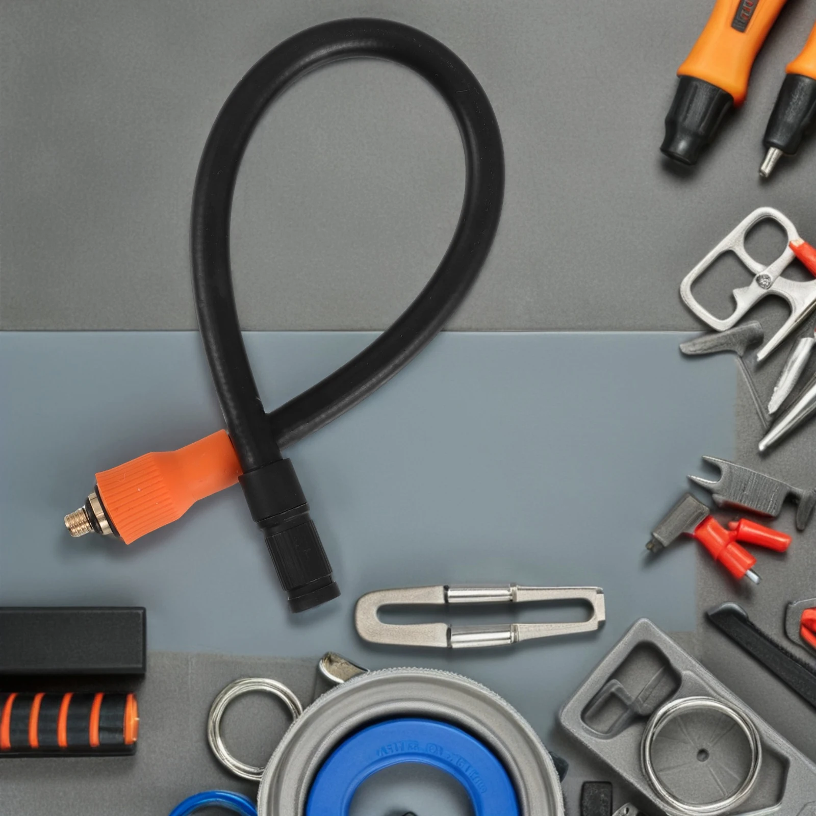 

M6 Threaded Bicycle Tire Inflation Hose Heat Resistant Sleeve High Pressure Extension Tube Motorcycle Electric Car Tire Inflator