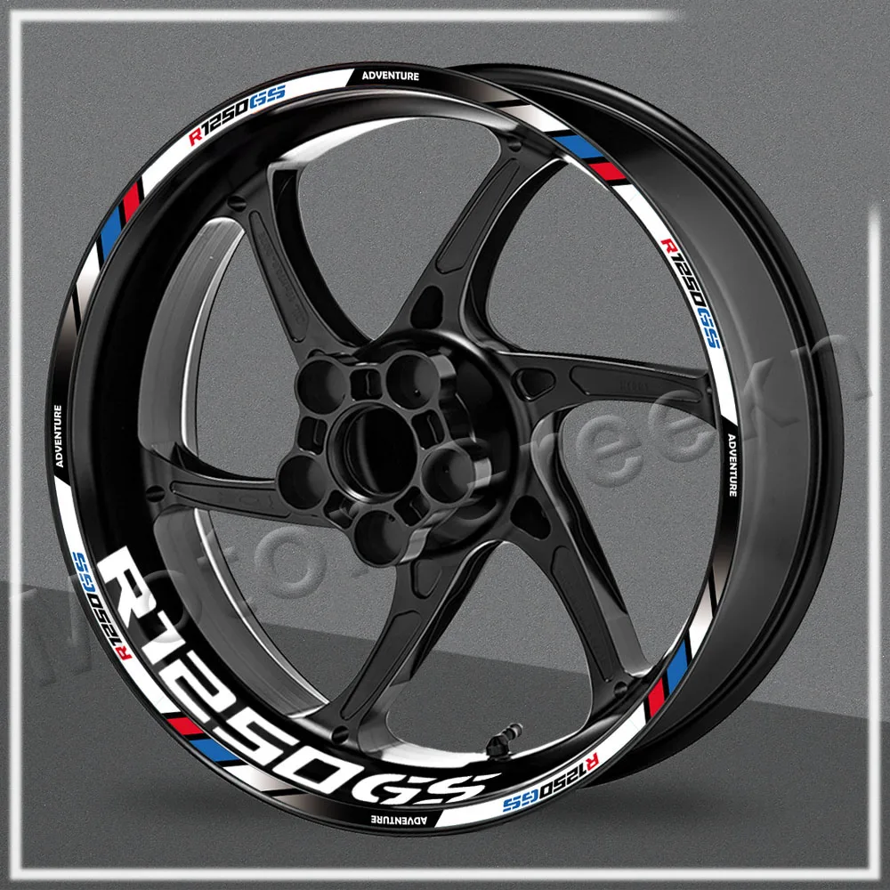 

Motorcycle wheel Sticker Reflective Racing 19''17'' Rim Stripe Decals Accessories For R1250gs r1250 gs R1250gs