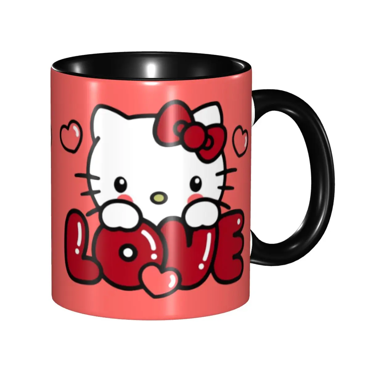 High Quality Lovely Hello Kitty Sanrio Merch Mug Cute Coffee Cup