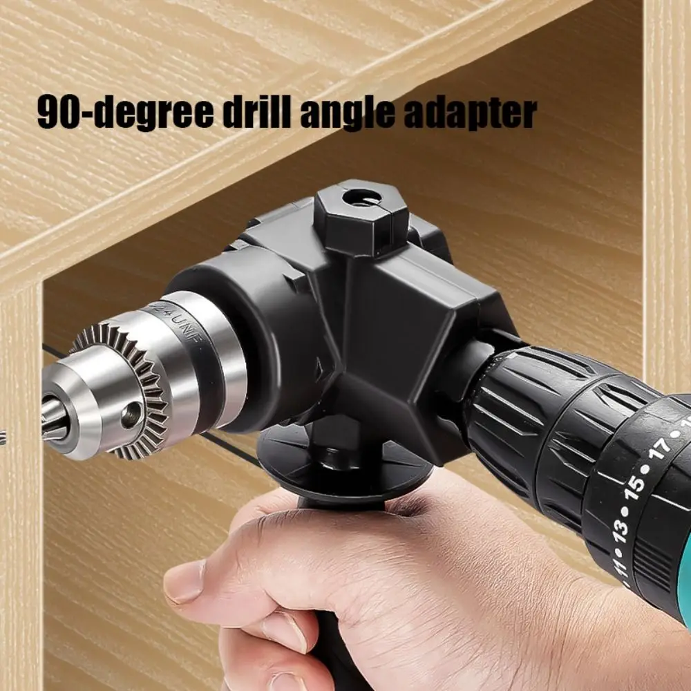 

Three Claw Clamping 90° Drilling Adapter Flexible Stable 90 Degree Corner Bend Not Slipping HSS Extending Chuck Renovation