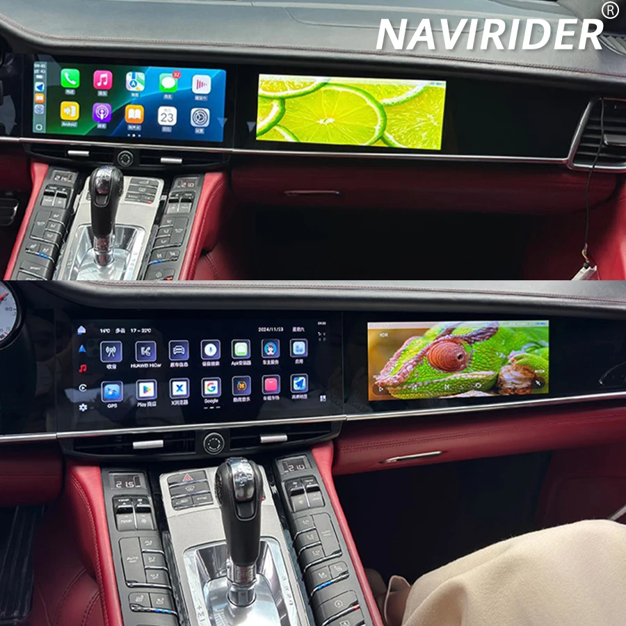 

To RHD And LHD Carplay For Porsche Panamera 970 Dual Screen Apply Multimedia Video Player Radio Navigation Receiver Head Unit