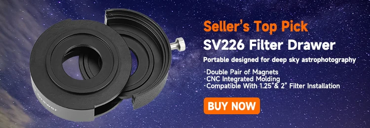 Svbony SV227 2/1.25inch Filter 5nm H-Alpha SII-CCD OIII-CCD Narrow Band for Astronomy Telescope Deep Space Planetary Photography