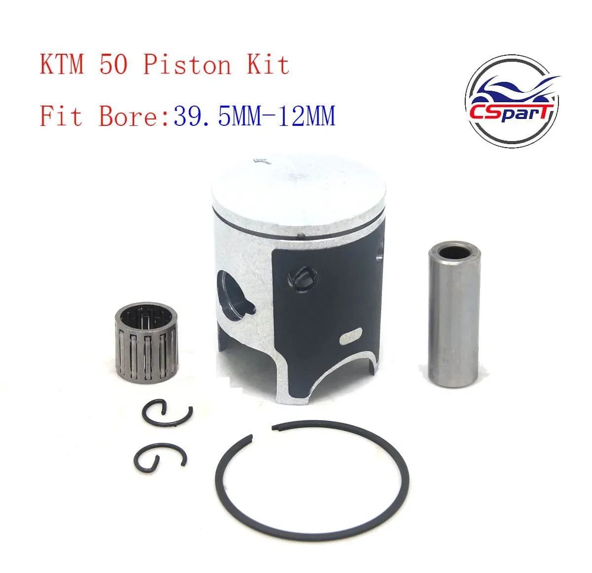 SX50 39.5MM 12MM Piston Ring Bearing Gasket Seal Kit For KTM50 50 SX 50CC For K T M 50SX 50 JUNIOR 2002~2008