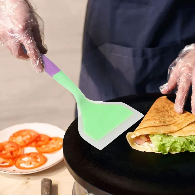 Silicone Spatula Kitchenware Cooking Utensils Beef Meat Egg Kitchen Scraper Wide Pizza Shovel Non-stick Spatula Cooking Tools