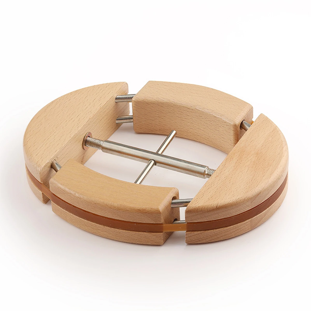 Shape-Saving Solution Wood Adjustable Buckle Hat Stretcher For Any Hat Adopting Four-way Expansion Prevents Local C