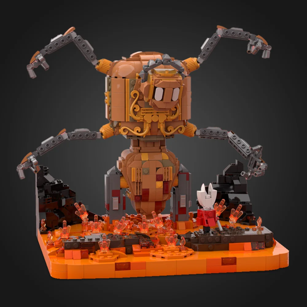 

MOC Hollow Knight Silksong Fight Boss Bricks Silksong- Fourth Chorus Boss fight Building Blocks Model Assemble Toys Kids Gifts