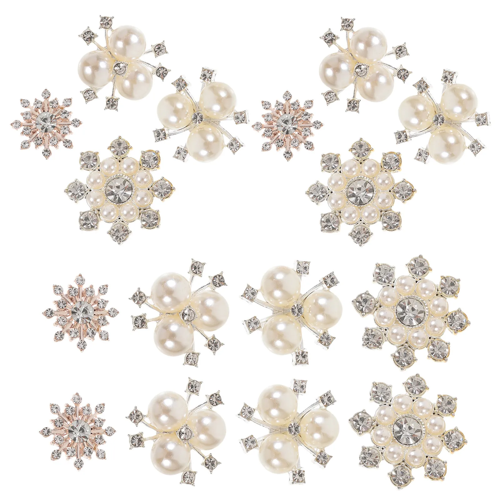 40Pcs Rhinestone Charms Bridal Headpiece Flatback Craft Embellishments DIY Jewelry Making Accessories Charms Jewelry Supplies