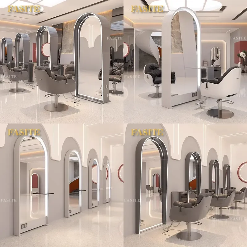 For Hair Floor to Ceiling Mirror Single Double Sided Barber Shop Cutting Perm Dyeing Modern Simple Full Length Wall