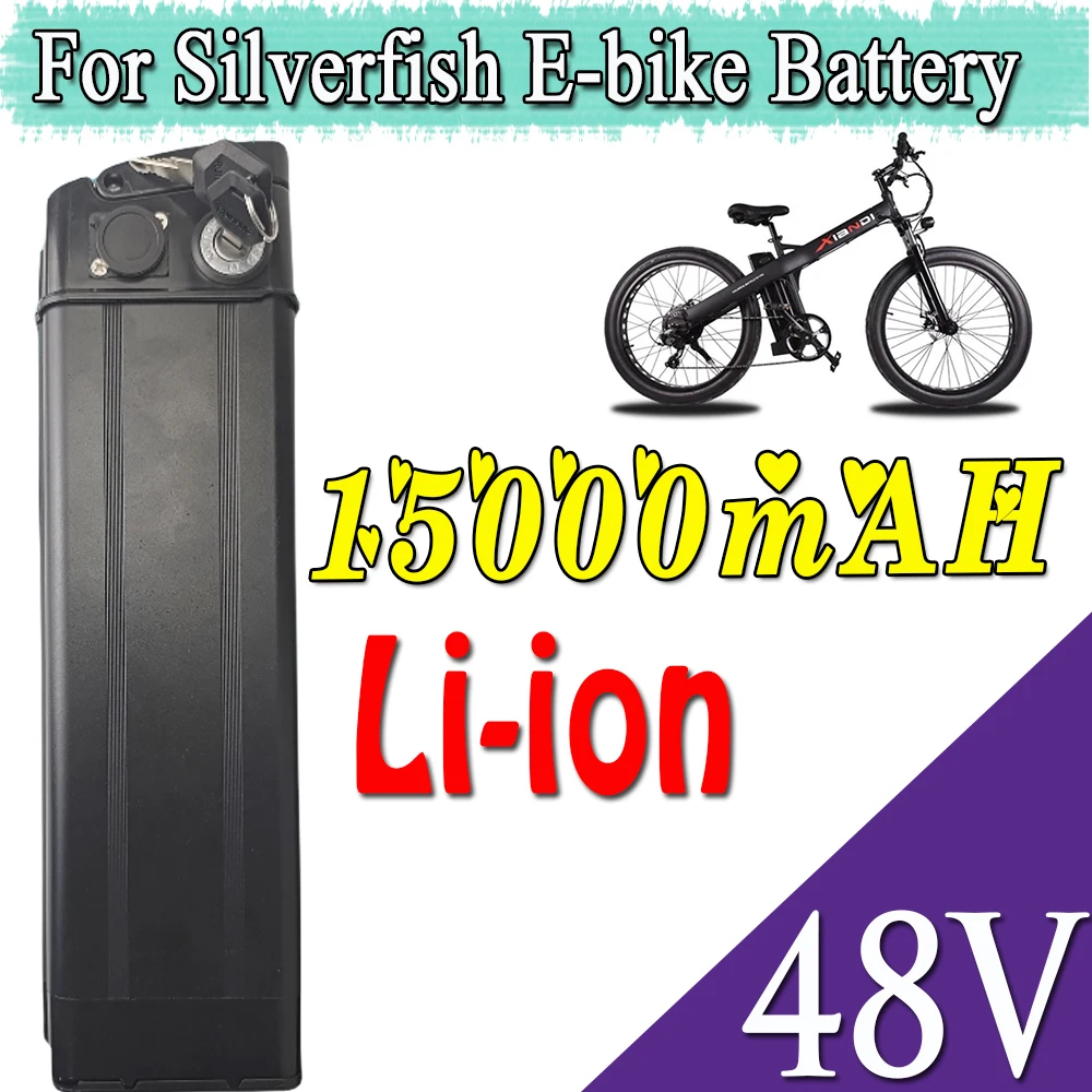 

48V 20Ah Lithium-Ion Battery Pack Suitable for Silver Fish Rechargeable Battery Built in BMS system No memory effect