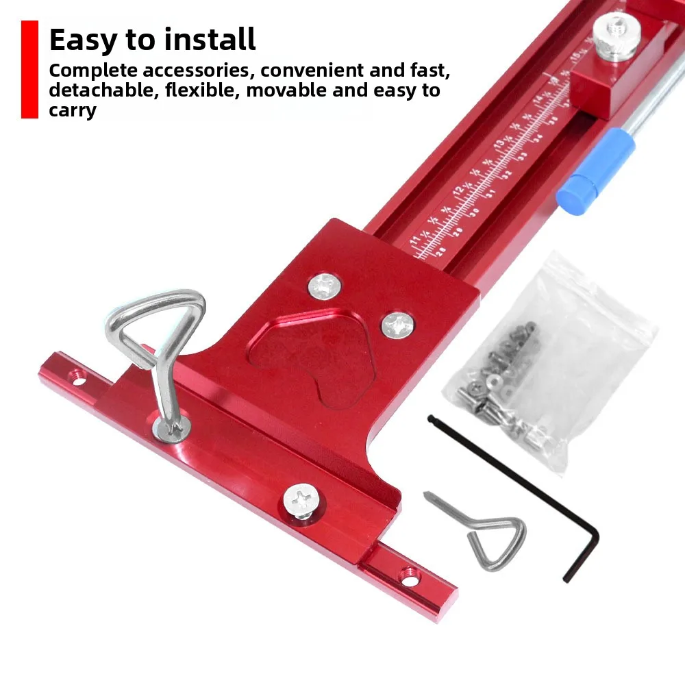 목공 평행 범용 가이드 전기 원형 톱 행 조각 기계 오프닝 보조 레일 호환 가능