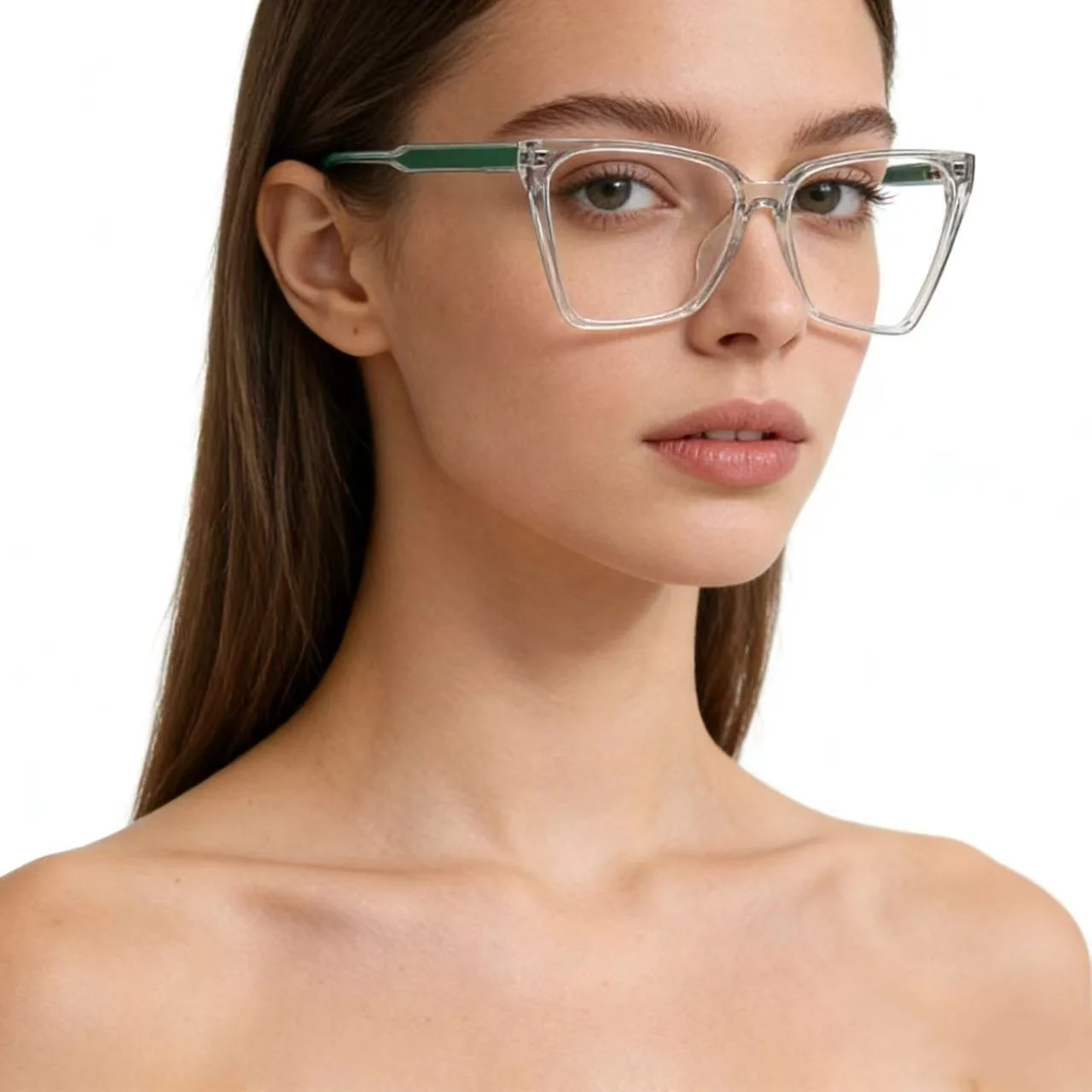 

New Fashion TR90 Anti Blue Light Reading Glasses Women Square Prescription Glasses Frame Luxury Hyperopia Eyewear