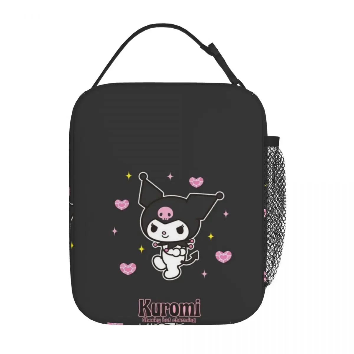 Personalizzato Kuromi Kawaii Anime Lunch Bag per le donne Thermal Cooler isolato Bento Box bambini scuola bambini Tote Bag a tenuta stagna