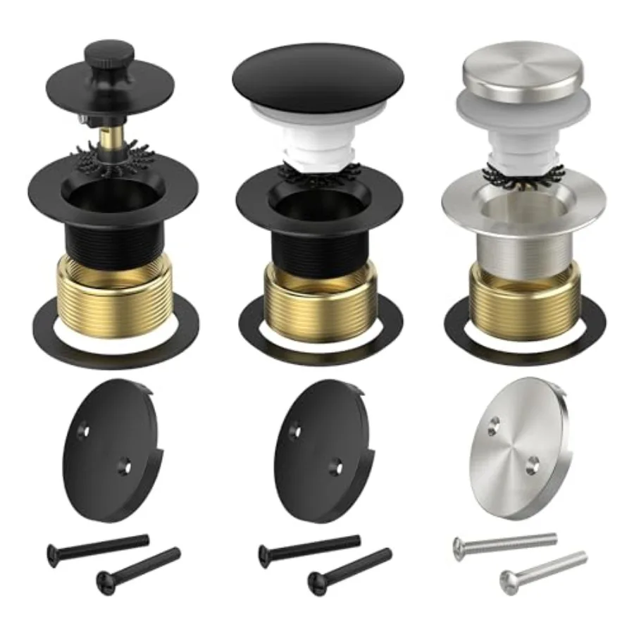 

Комплект для слива ванны с уловителем волос, премиум-класса, для ванной комнаты, с 2-отверстной переливной пластиной и заглушкой для слива ванны 0.5/6 UNC