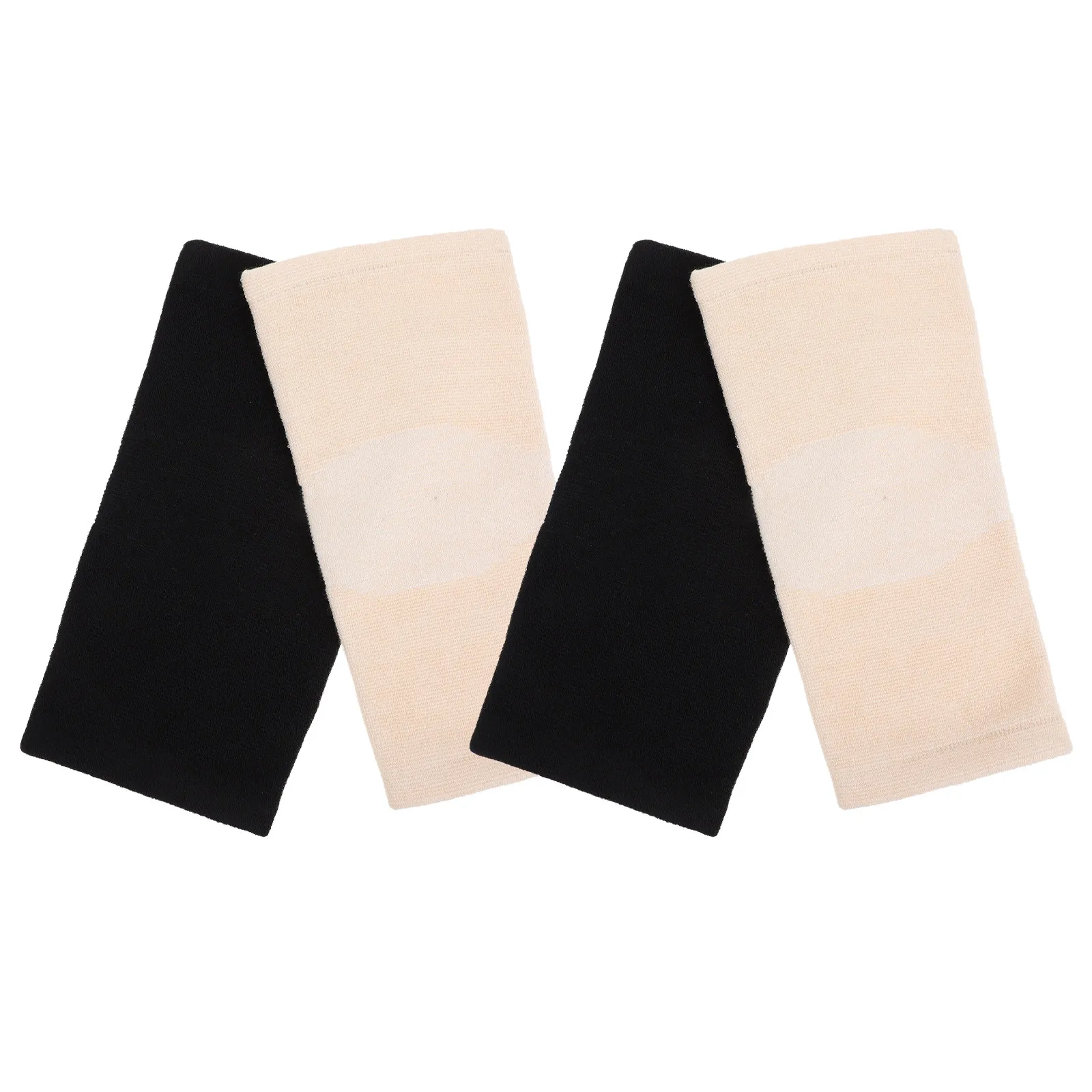 

2 пары наколенников: толстые, теплые, дышащие рукава-накладки для фитнеса, поддерживающие наколенники, спортивные защитные чехлы для бега и скалолазания