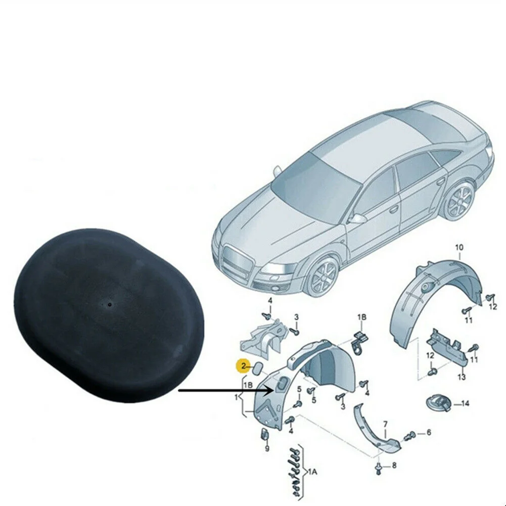 1 szt. Osłona przeciwpyłowa na przednią nadkole osłoną błotnik liniowy do Audi A6 C6 2005 2006 2007-2011 4 f0809967