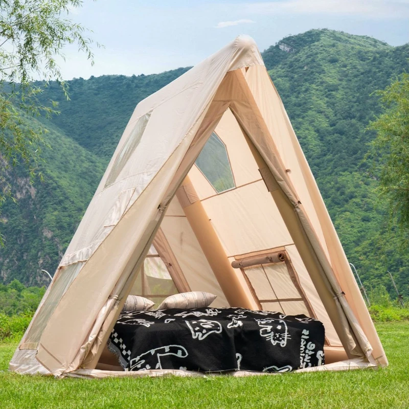 

Hot Selling Convenient Outdoor Inflatable Tent Portable and Waterproof PVC Camping for All Four Seasons