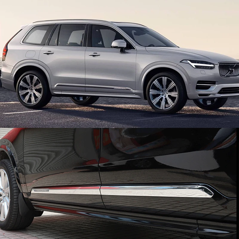 

4 шт., хромированные накладки на боковые двери автомобиля, для Volvo XC90 2016 2017 2018 2019 2020 2021 2022 2023