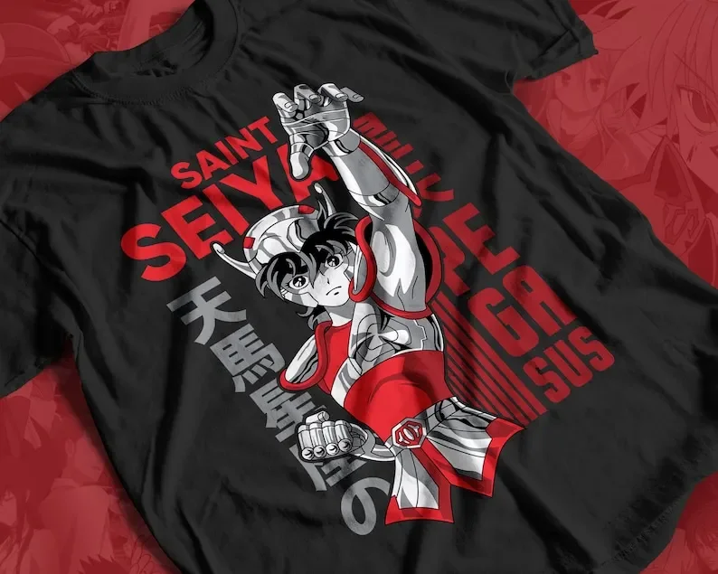 Seiya Anime T-shirt Unisex, Saint Seiya  Lover Shirt, Graphic Anime Tee, Manga Shirt