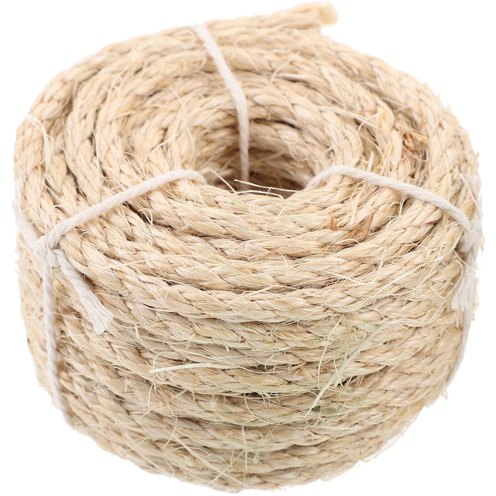 

Sisal Rope 6mm x 10m Cat Scratching Post Replacement Durable Multi-function DIY Cuttable Sturdy Wear-resistant Pet Furniture