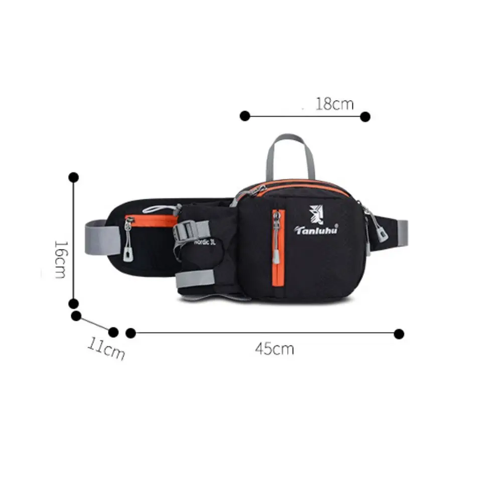 Running Bag Waist Belt Pack Outdoor Marathon Gym Sport Fitness Water Bottle Pouch Fanny Waist Pack Riding Cycling Phone Pocket image 6