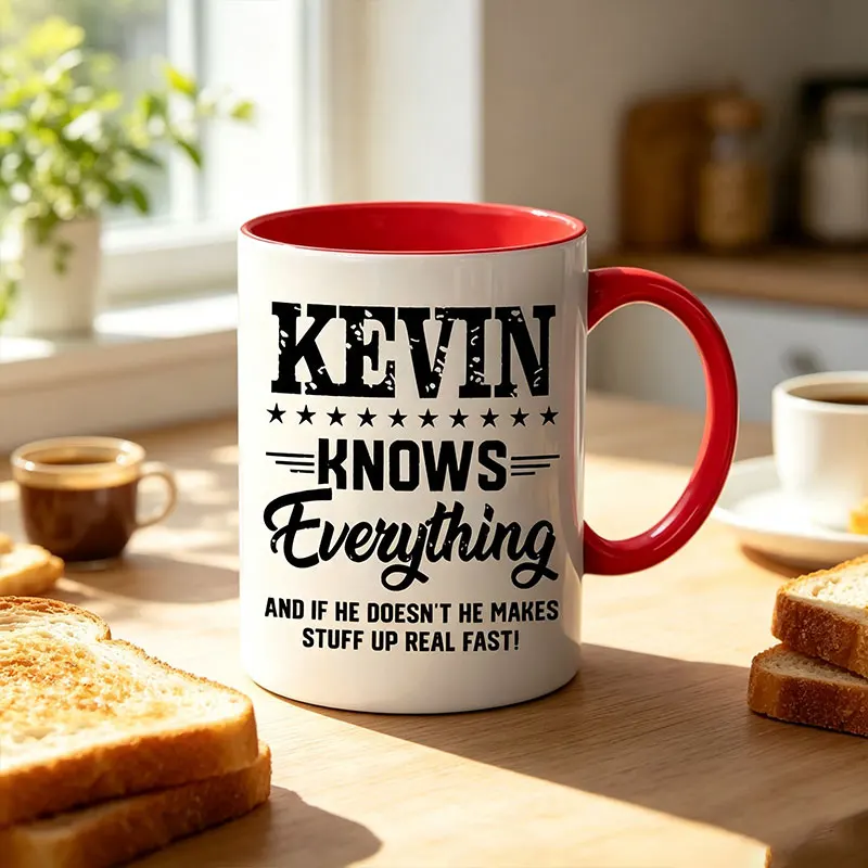 1 Kevin-Themed Fun Ceramic Mug - Durable and Reusable Coffee/Milk Cup, Suitable for Kevin Fans, Novelty Gift, Limited Edition, Iconic, Unisex (Ceramic Mug)
