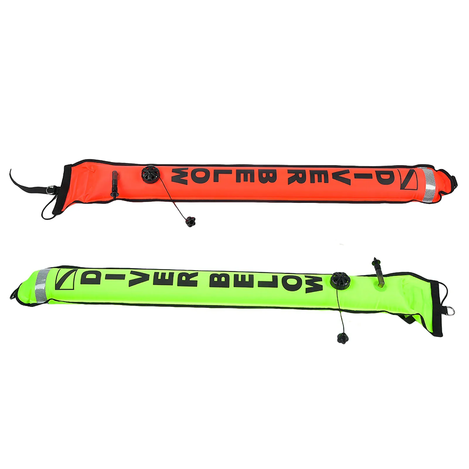 4FT Diving Buoy Marker Explosion Proof High Visibility Inflatable Scuba Diving SMB Surface Signal Marker Buoy Accessory