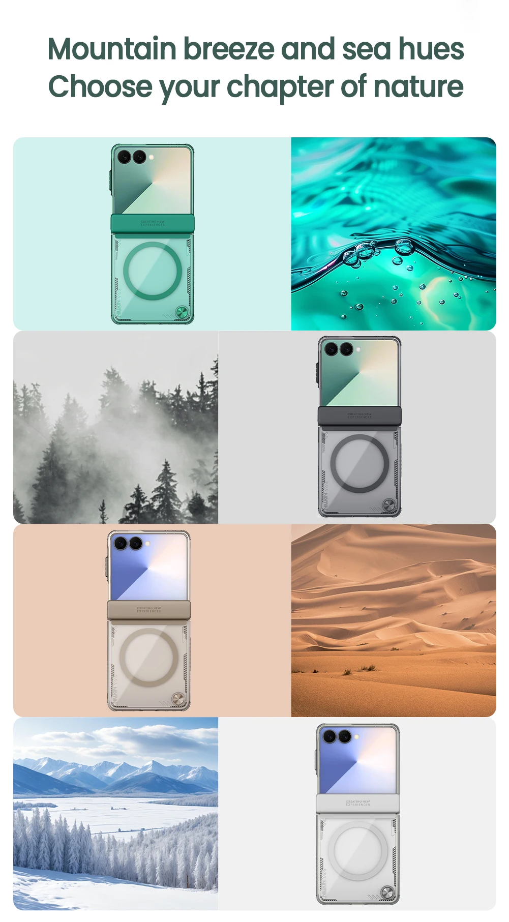 

Чехол Nillkin для Samsung Galaxy Z Flip 7, магнитный чехол Iceblade, складной твердость объектива, защитный чехол для ПК, чехол для телефона