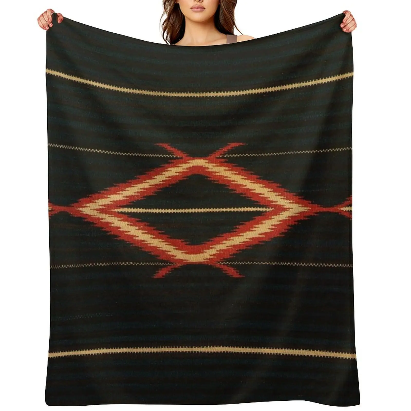 

Navajo Textile / Native American Weaving pattern 38 Throw Blanket Sofa Flannels Shaggy for sofa Blankets