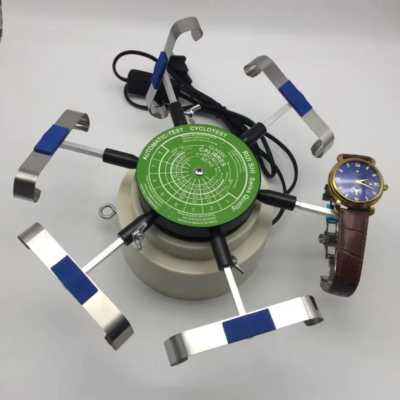 Watch Repair Tool 6-Arm Automatic Cycle Test Winding Machine for Testing Mechanical Watch Tester Tool