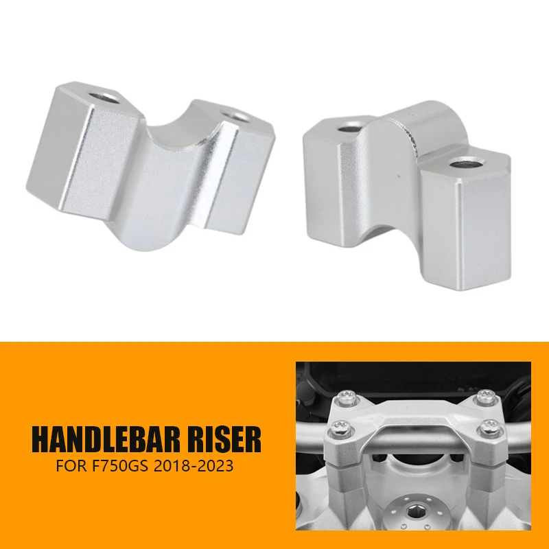 

F750GS Handlebar Riser fat handleBars Mount Clamp Extend Adapter Fit For BMW F 750 GS 2018 2019 2020 2021 2022 2023 Motorcycle