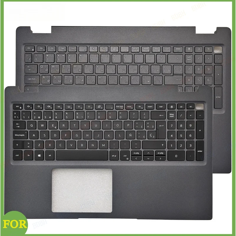 NEW For Latitude 3510 Russian/Latin/Spanish/US/UK/French Keyboard Palmrest Cover 0JYG4Y JYG4Y