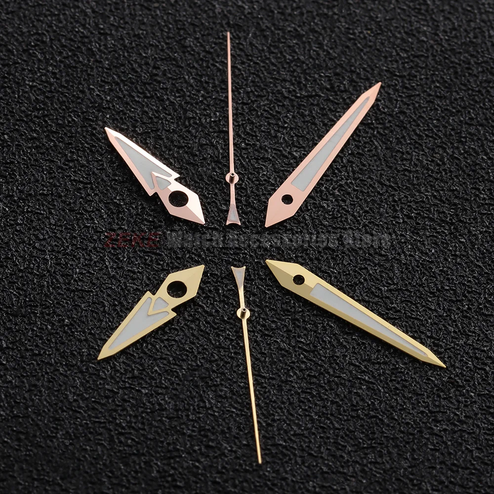 Silber Gold Rose C3 Grün Leuchtende Uhrzeiger für NH35 NH36 NH37 NH38 NH39 NH70 Uhrwerk Ersatzteile Uhrenzubehör – Detail 4