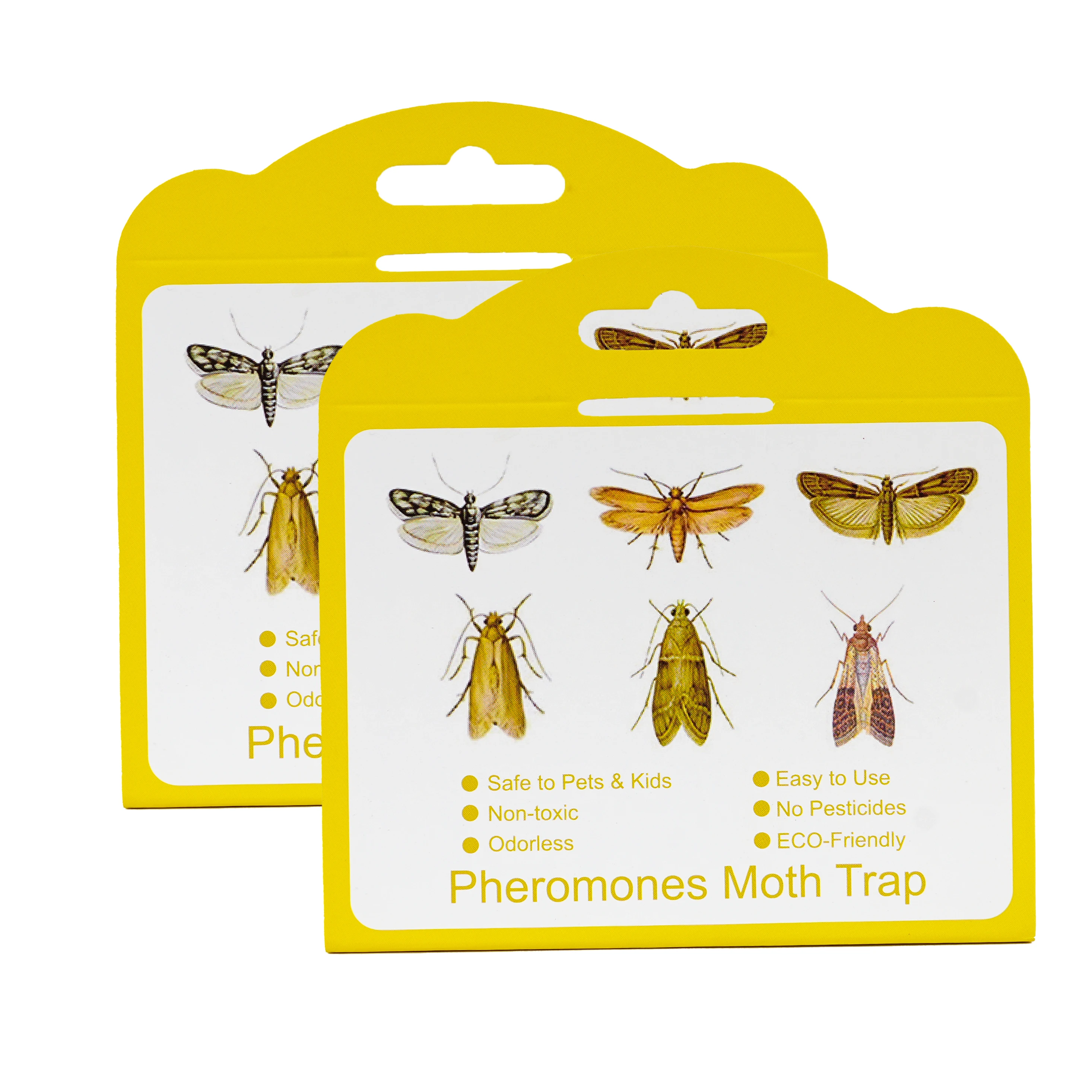 12 Moths Pheromone Killer Moth Catcher Trap Fly Clothes Pantry Food Sticky Glue Trap Pest Reject Insects Mail Box