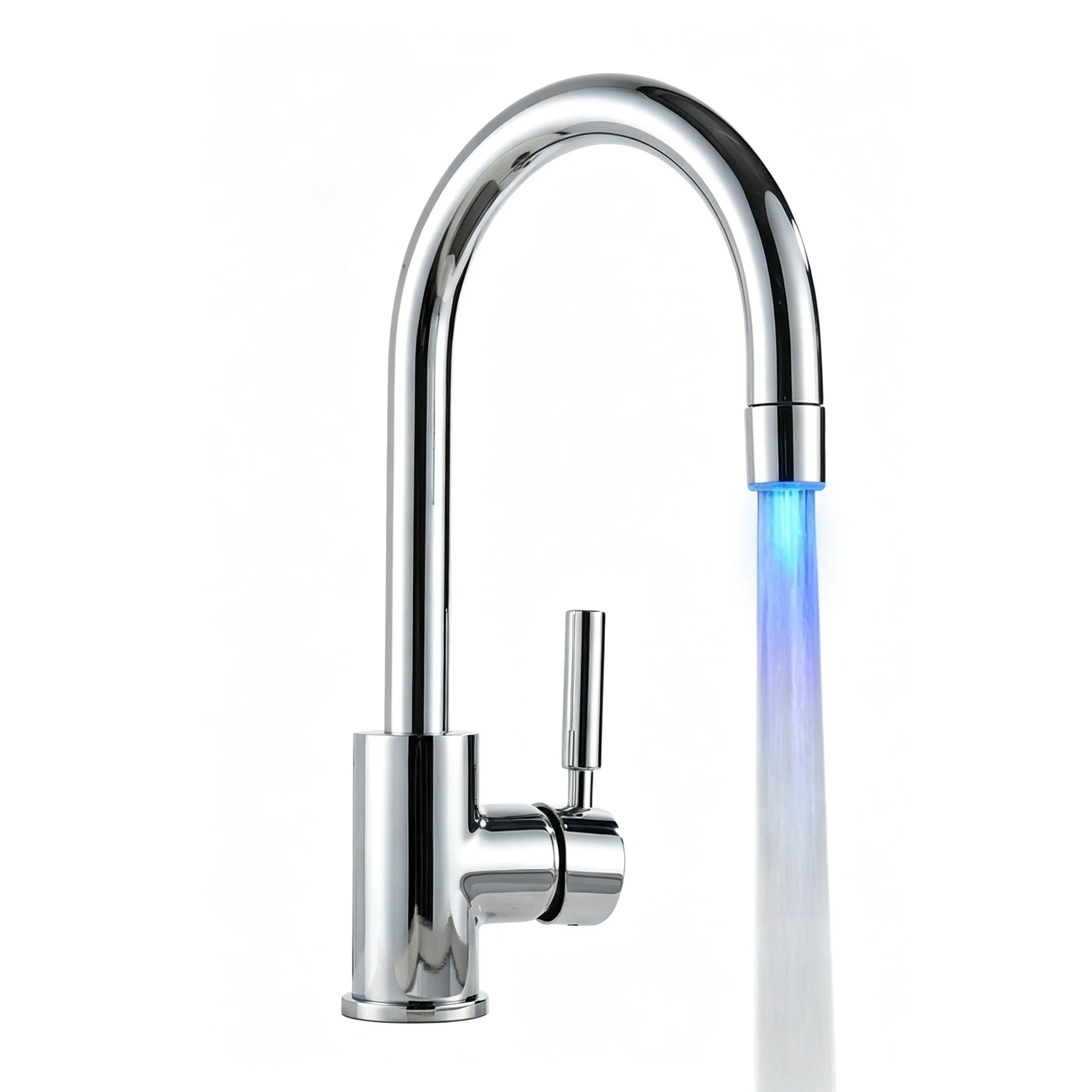 For Burn Prevention Smart LED Faucet LED Water Flow Light Color Changing Water Flow Tap Easy Installation Process
