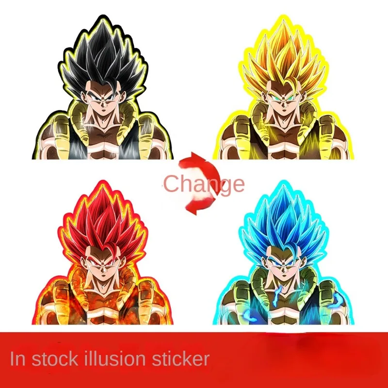 

Dragon Ball Series Combination Complete Works Sports 3D Gradient Stickers Anime Peripherals Suitable for Car Notebooks, Etc.