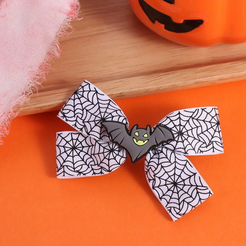 إكسسوارات الشعر شبح الهالوين القوس مشبك شعر مقلة العين دبوس الشعر اليقطين دبوس الشعر الإبداع مضحك الخفافيش منقار البط كليب تأثيري