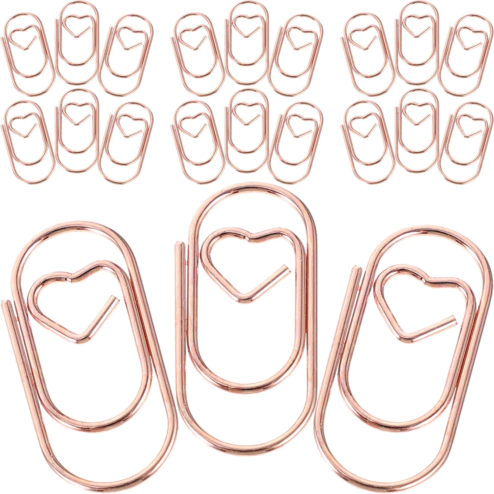 100Pcs Exquisite Metal Craft Clips Mini Paper Clips Lightweight Portable Multi Use for Photos Cards Files Office School