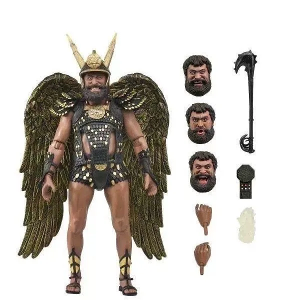 

18CM NECA Flash Gordon Ming The Merciless Military Vultan Ultimate Exclusive Movie Film Action Figure Toys Model Gift