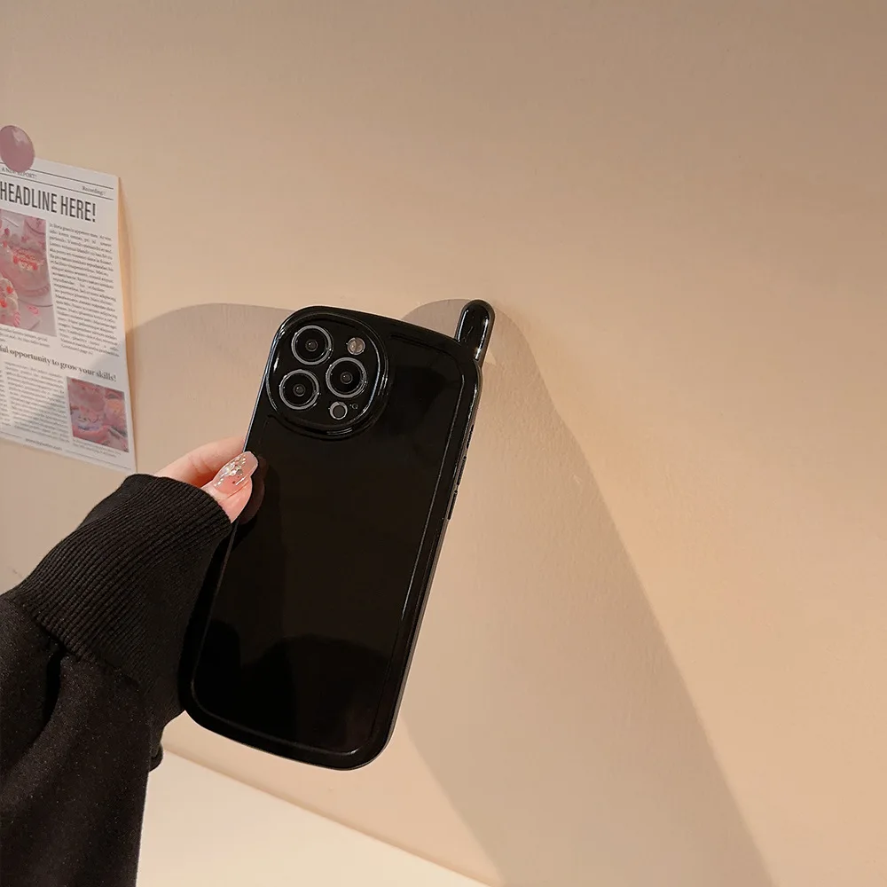الفاخرة بلون هوائي تصميم لينة قضية الهاتف آيفون 16 15 14 13 12 11 برو ماكس XS X XR 7 8 زائد غطاء للحماية الكاميرا #4