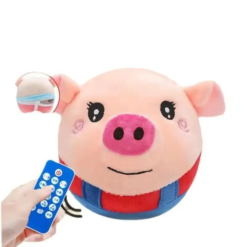 Elektronisches Plüschspielzeug, springendes Hühnchen, beruhigend für Babys, Hüpfball, sprechendes Lernspielzeug, elektronisches Plüschspielzeug