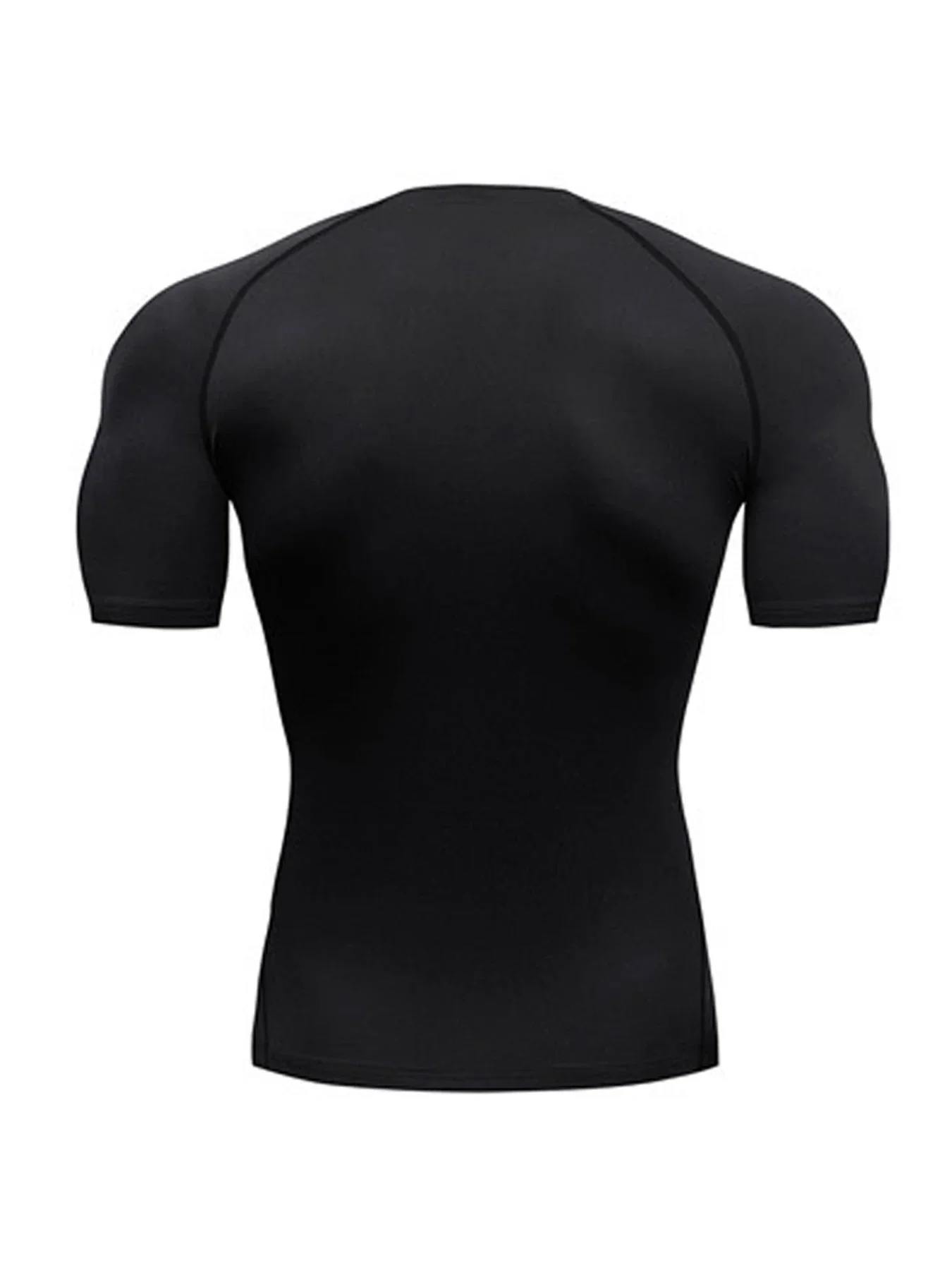 Men\'s Bodybuilding Sports Tight T-shirt Summer Compression O-Neck T Shirt Gym Fitness Quick Dry Running Tshirt Male Workout Tops