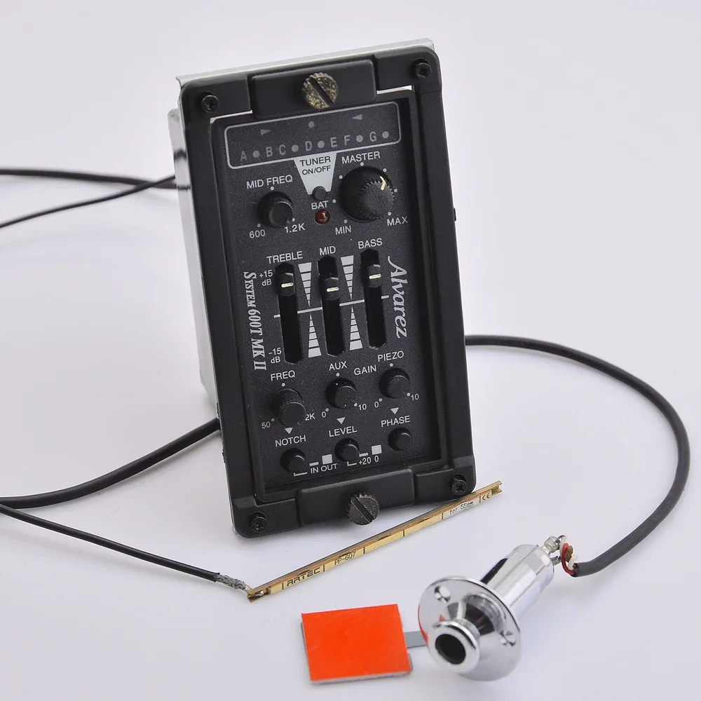 نظام ألفاريز الأصلي 600T MKII EQ لاقط الجيتار الصوتي Preamp لاقط عريض #1