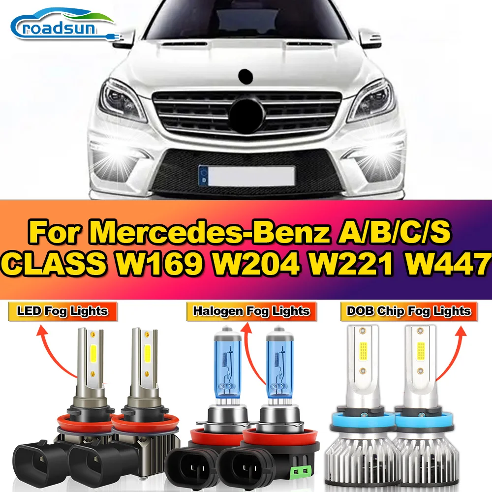 

20000LM Canbus LED Fog Lamps 100W Auto Fog Lights 6000K 12V Plug And Play For Mercedes-Benz A/B/C/S CLASS W169 W204 W221 W447