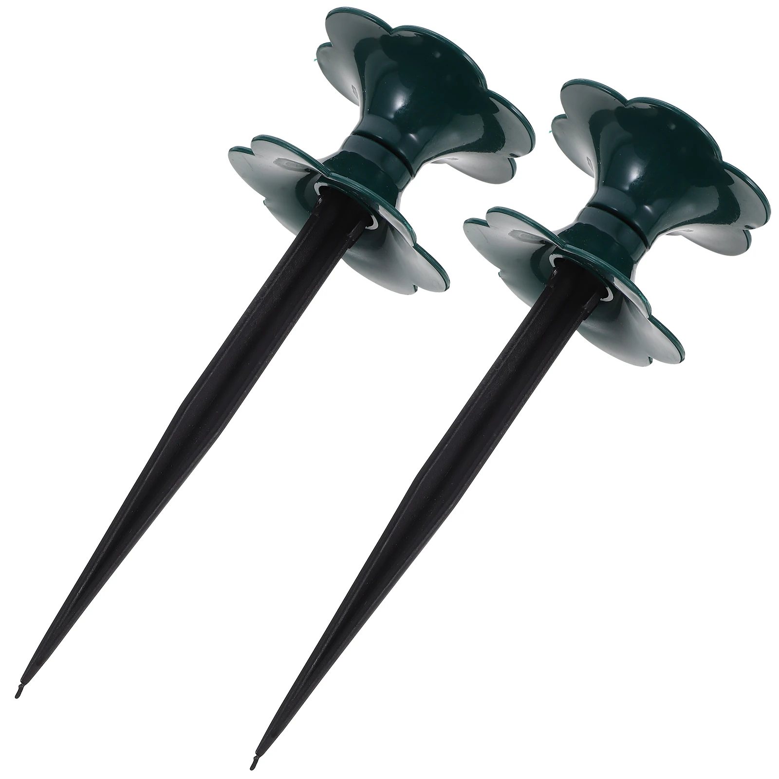 

2pcs PVC Hose Guide Spike for Water Pipes Black Lawn Flower Water Hoses Guide Beds Irrigation Tools Reusable Accessories