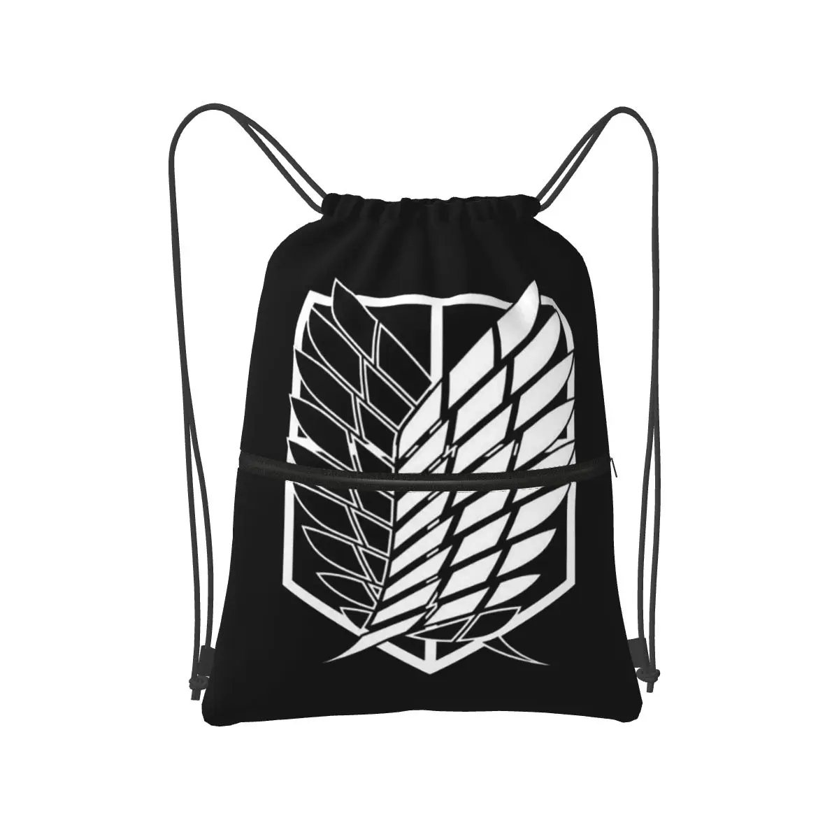 

Attack On Titan Wings Of Freedom Backpacks Fashion Drawstring Bags Storage Bag Book Bags for Travel School