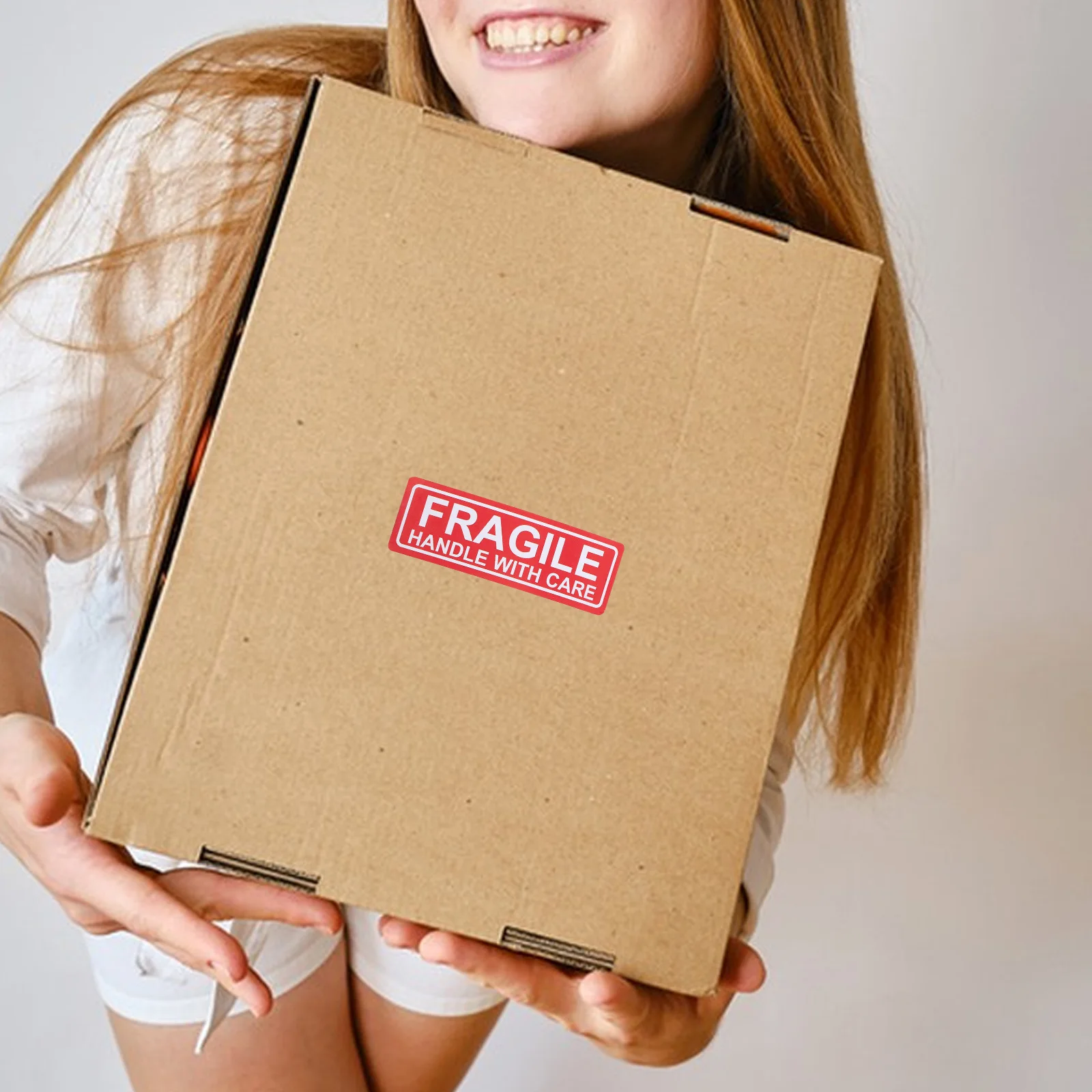 1 Rol Stiker Fragile Perhatikan Saat Pengiriman Label Perekat Peringatan Barang Fragile Stiker Pindahan Perhatikan Saat Pindahan